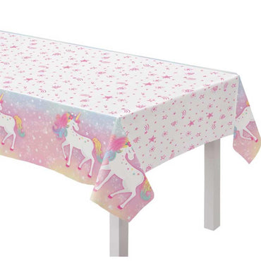 Enchanted Unicorn Plastic Rectangular Tablecover