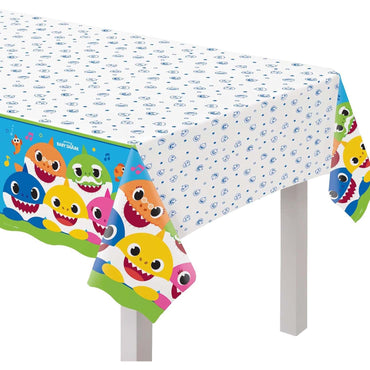 Baby Shark Rectangular Plastic Table Cover 54in