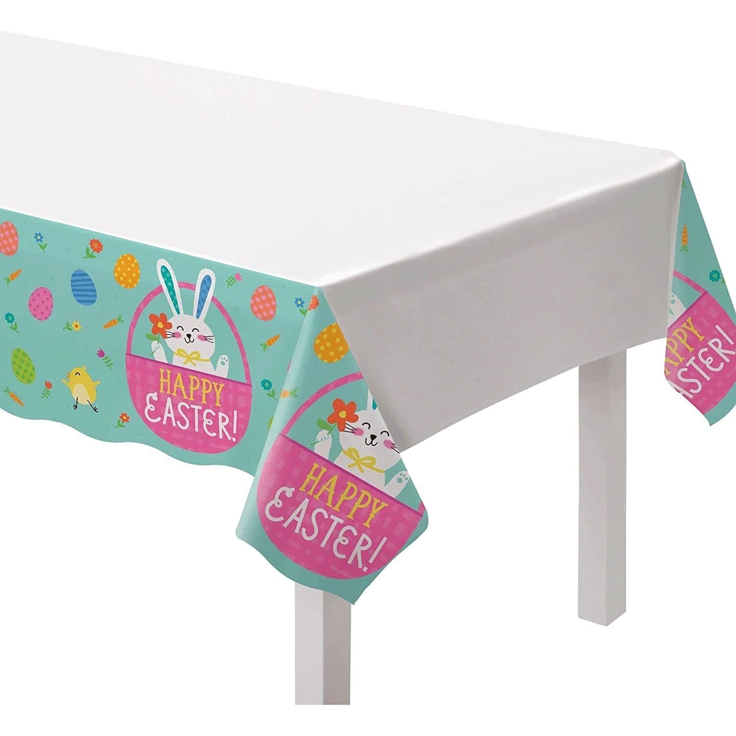 Funny Bunny Plastic Table Cover