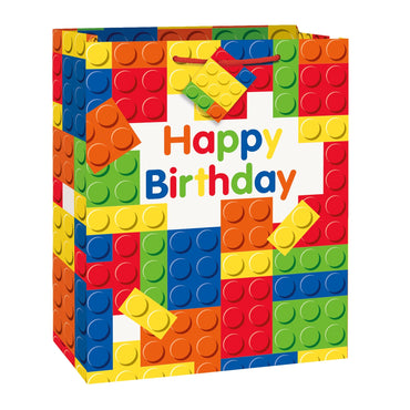 Building Blocks Birthday Large Gift Bag