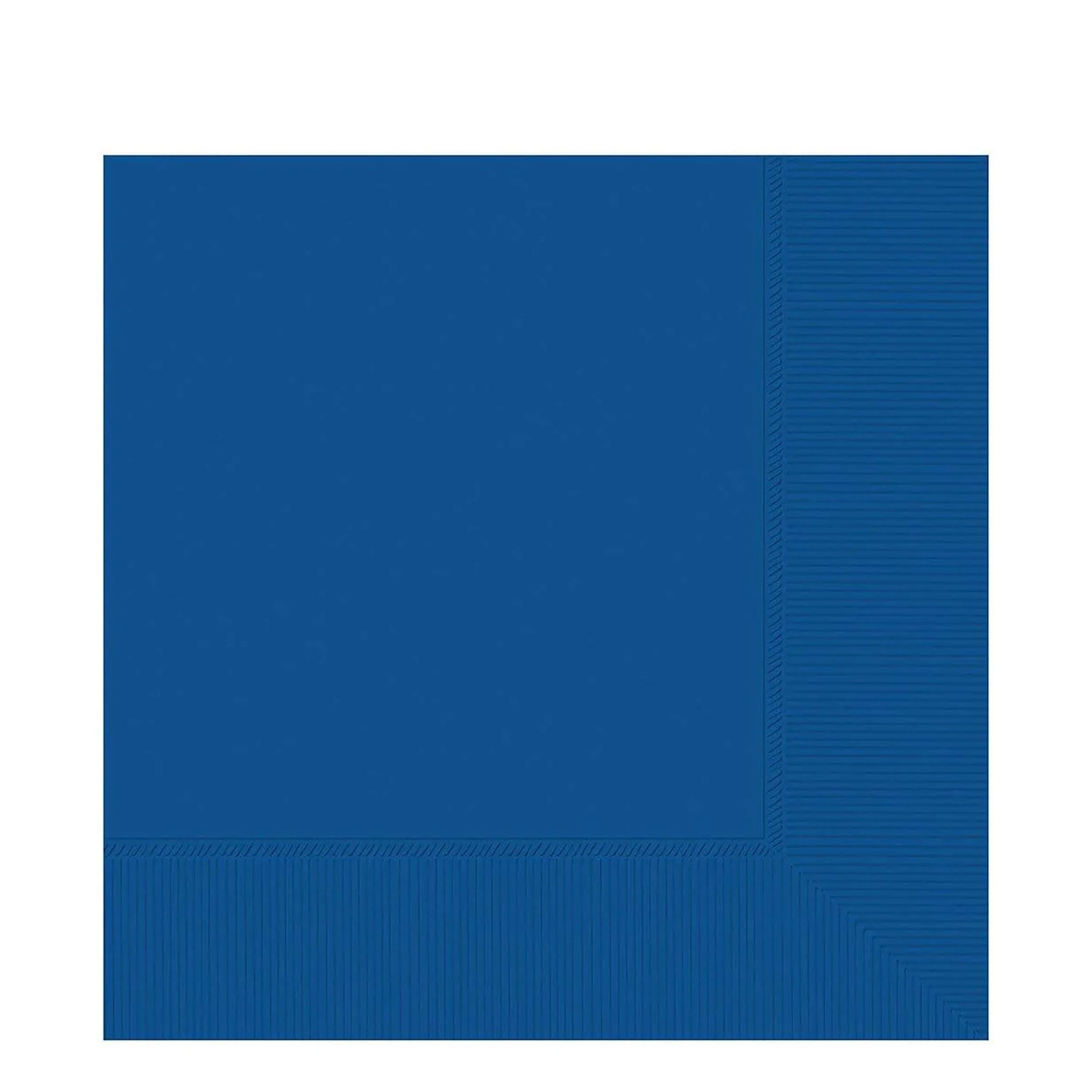 Bright Royal Blue 2-Ply Beverage Napkins, 40cts