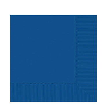 Bright Royal Blue 2-Ply Beverage Napkins, 40cts