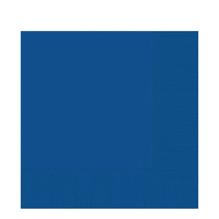 Bright Royal Blue 2-Ply Beverage Napkins, 40cts