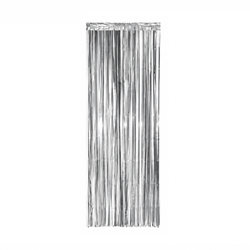 Silver Foil Party Curtain, 100x240cm