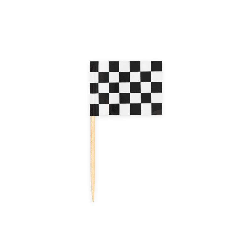 Racing Flag Party Picks, 50pcs