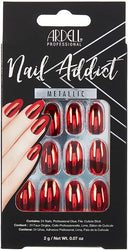 Red Metallic Ardell Nails