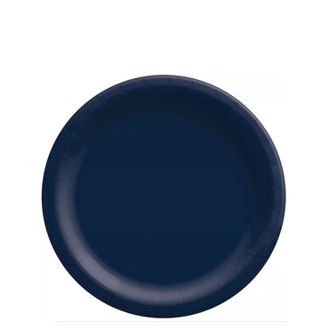 True Navy Round Paper Plates Midcount 6in 20pcs