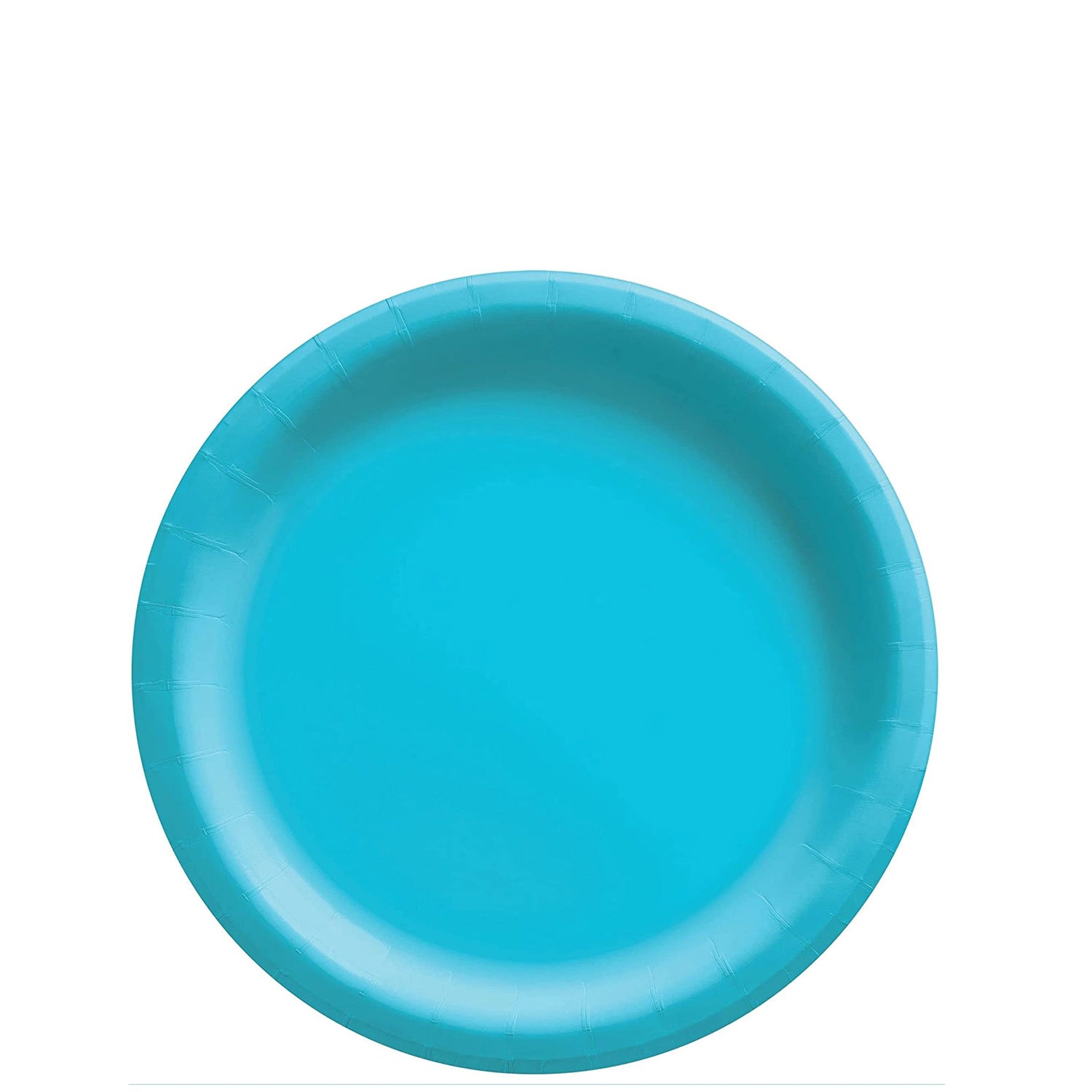 Caribbean Blue Round Paper Plates 6in, 20pcs