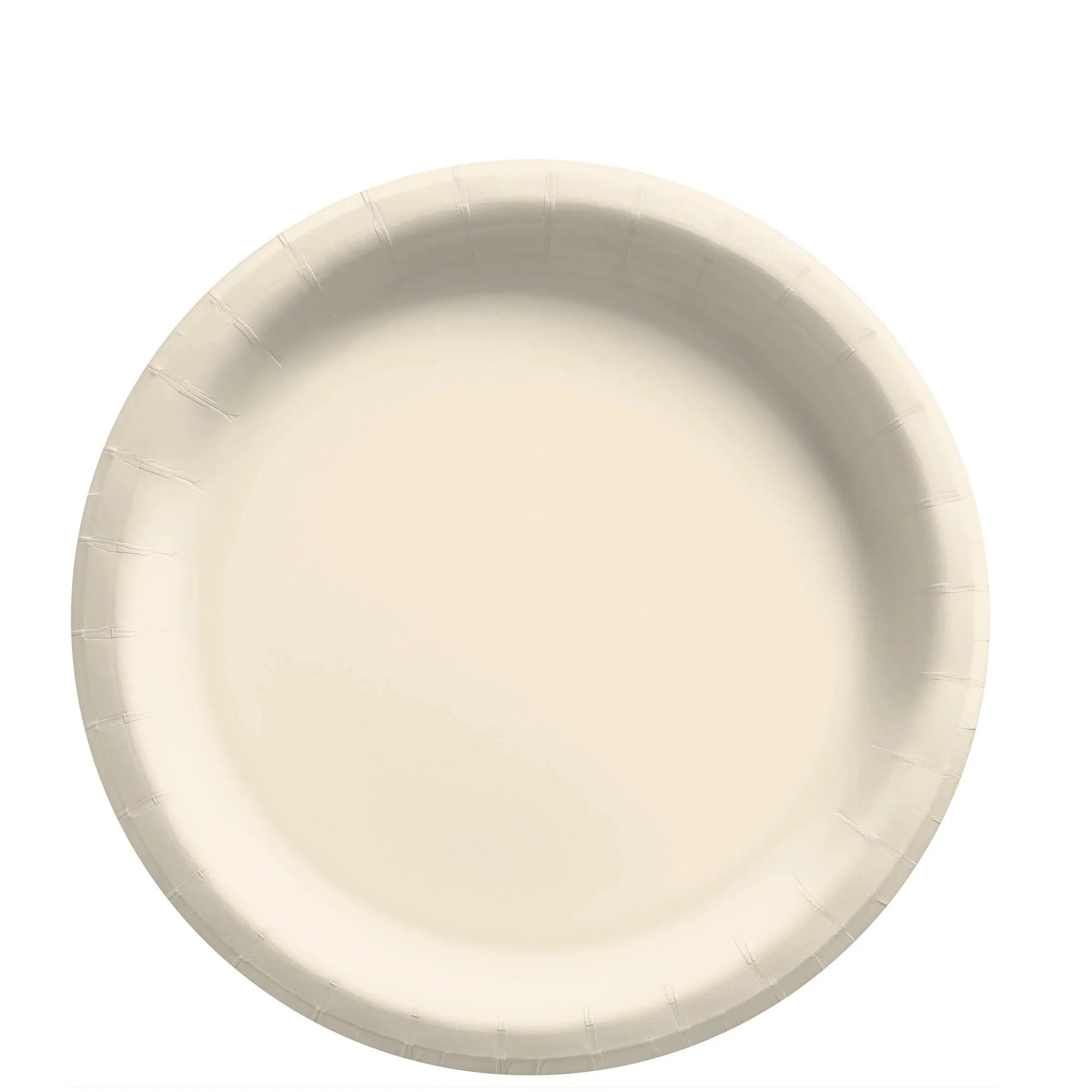 Vanilla Creme Round Paper Plates Midcount 8in, 20pcs