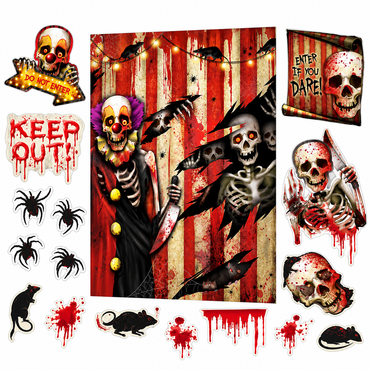 Creepy Carnival  Scene Setter Decorating Kit 32pcs