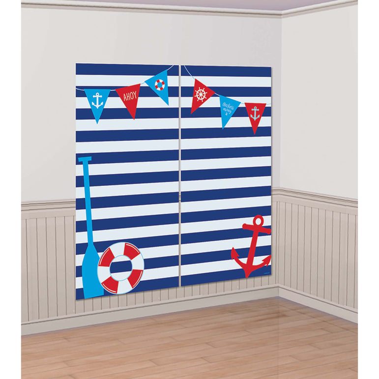 Nautical Selfie Scene Setter With Props 15pcs