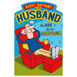 Happy Birthday Husband Greeting Card