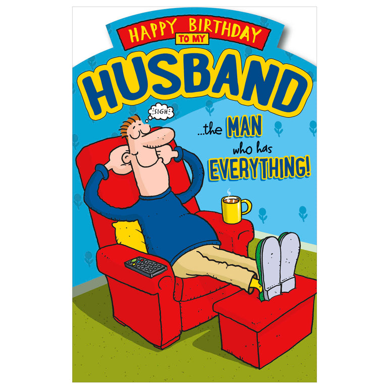 Happy Birthday Husband Greeting Card