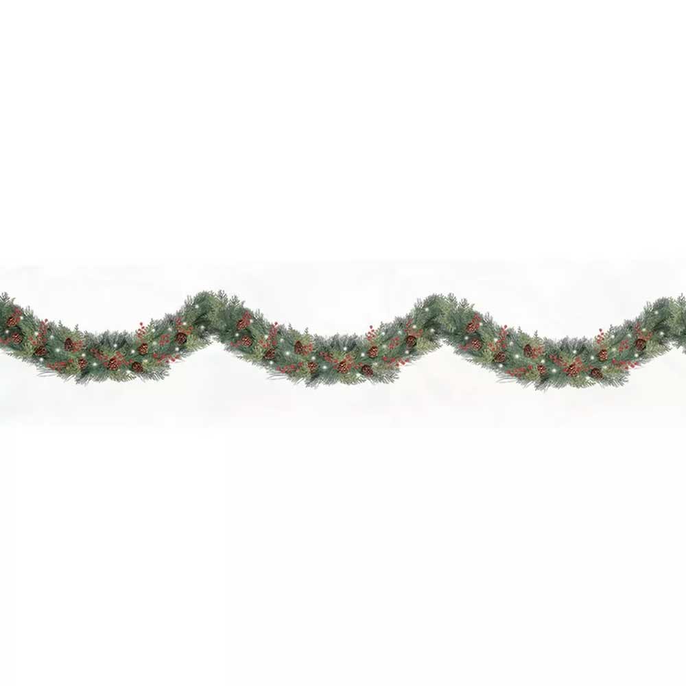 Christmas Bunting Garland Plastic Room Roll 22in x 40ft