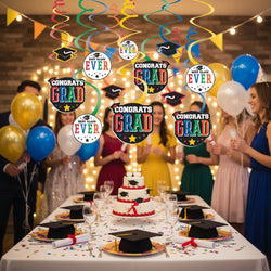 Graduation Value Pack Swirl Decoration 12pcs