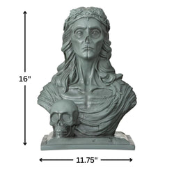 Dark Academia Bust Statue 16in x 11.75in