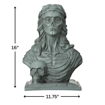 Dark Academia Bust Statue 16in x 11.75in