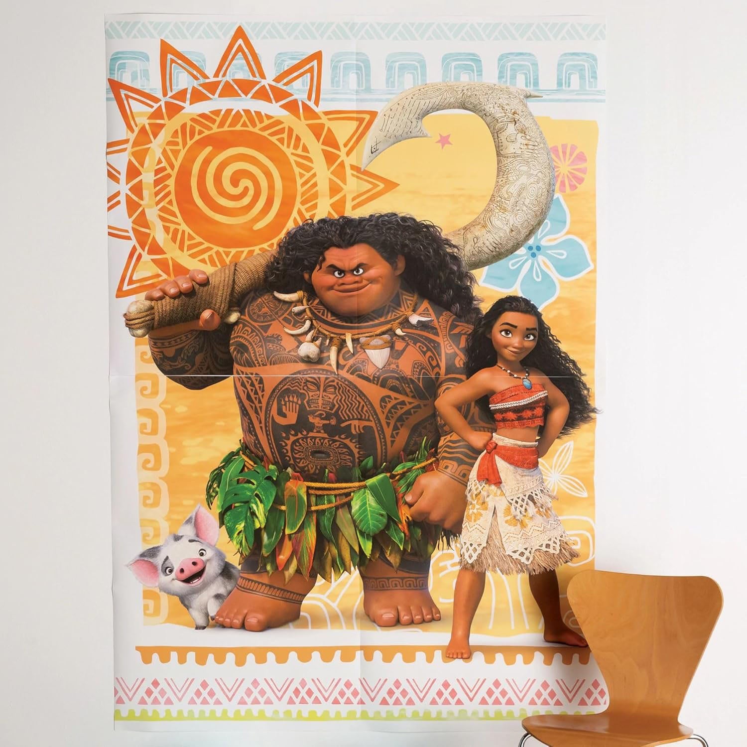 Moana Scene Setter Decorations 59in x 65in