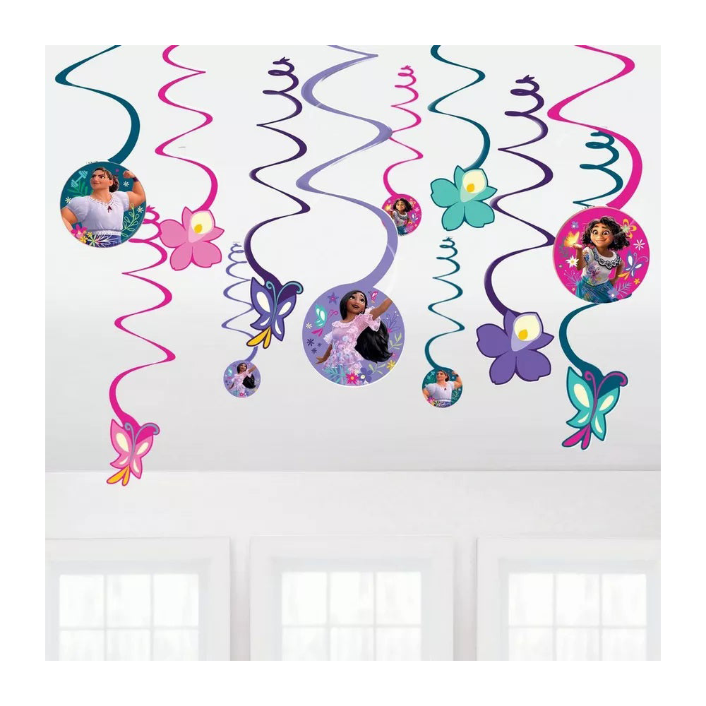 Encanto Spiral Decorations with 5in Cutouts Paper