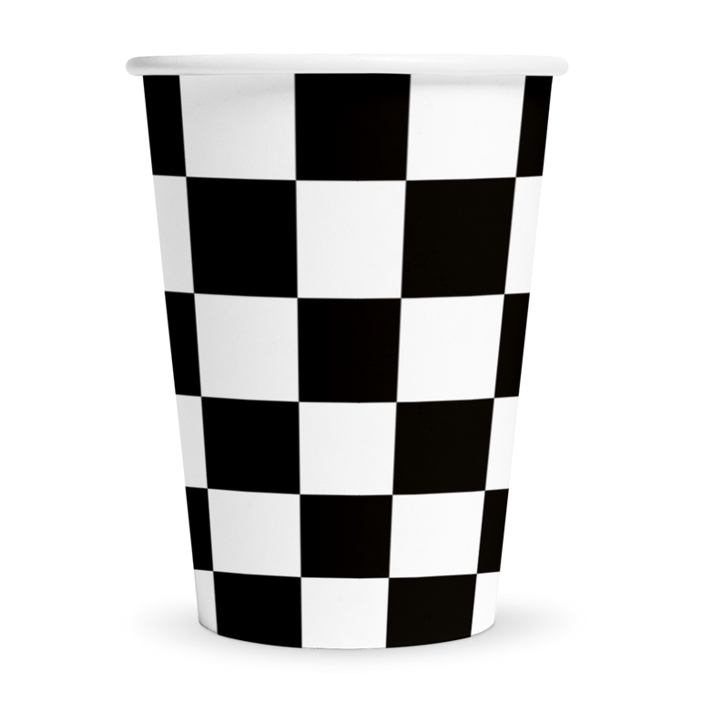 Racing Paper Cups, 210ml, 8pcs