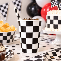 Racing Paper Cups, 210ml, 8pcs