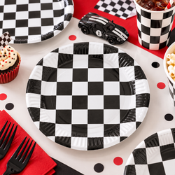 Racing Paper Plates, 9in, 8pcs