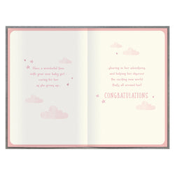 Baby Girl Precious Treasure Greeting Card