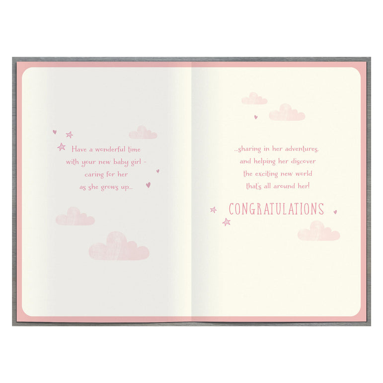 Baby Girl Precious Treasure Greeting Card