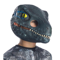 Child Velociraptor Jurassic World Movable Jaw Mask