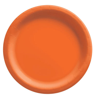 Orange Peel Round Paper Plates 10in 20pcs