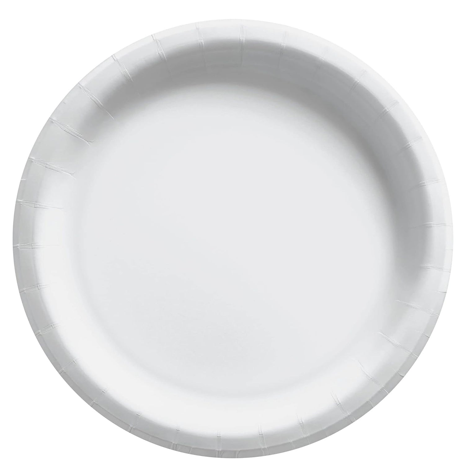 Frosty White Round Paper Plates 10in 20pcs