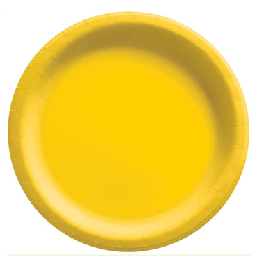 Yellow Sunshine Round Paper Plates 10in 20pcs