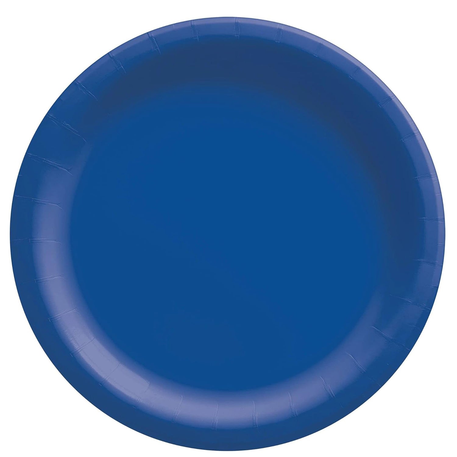 Bright Royal Blue Round Paper Plates 10in 20pcs