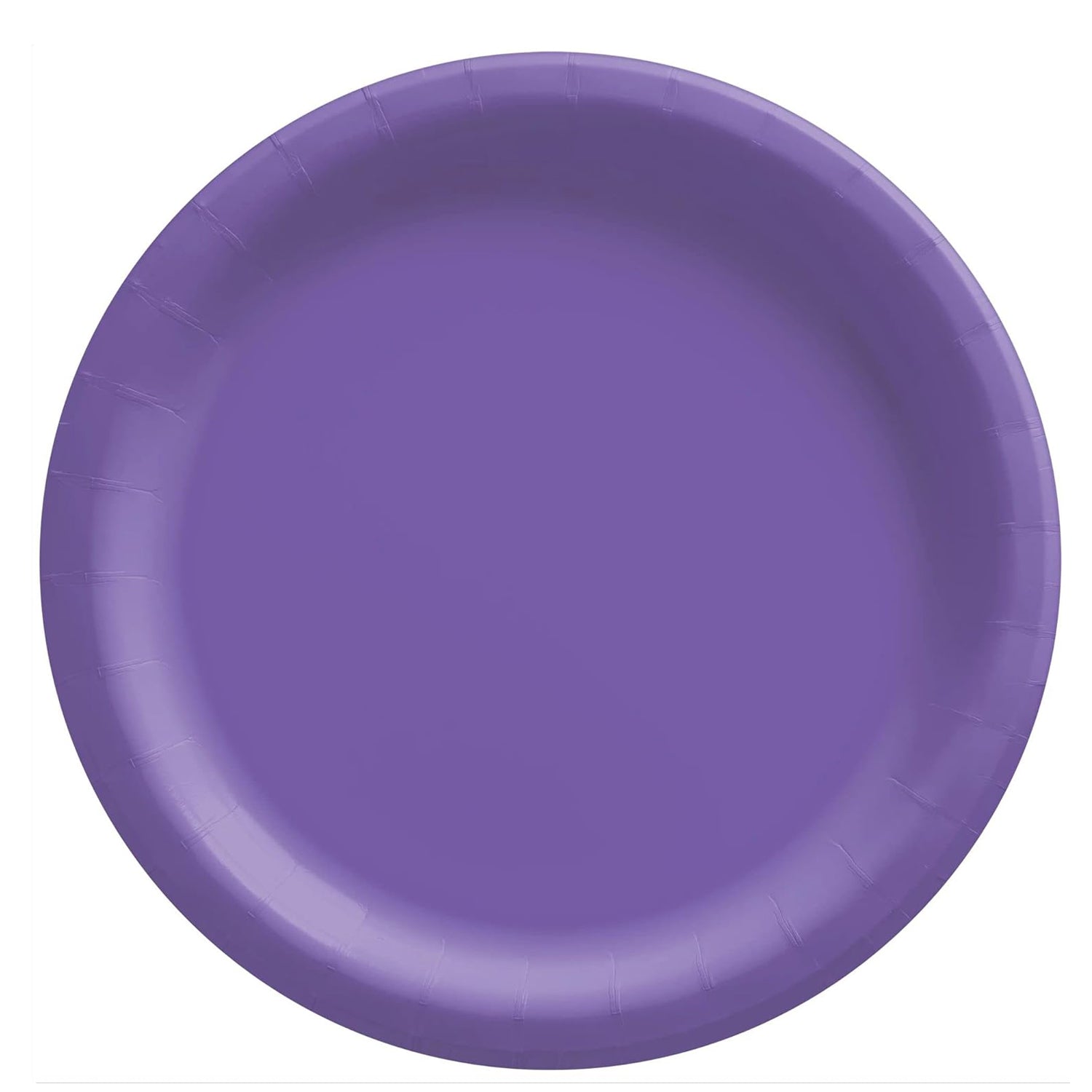 New Purple Round Paper Plates 10in 20pcs