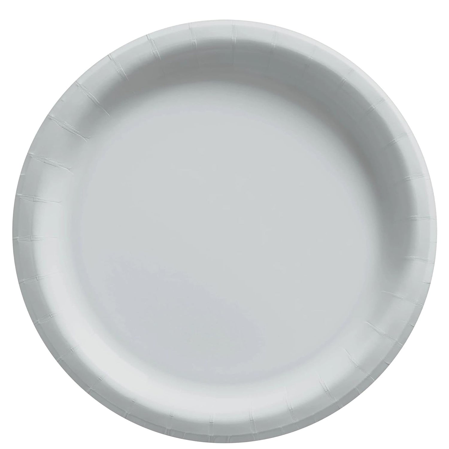 Silver Round Paper Plates 10in 20pcs