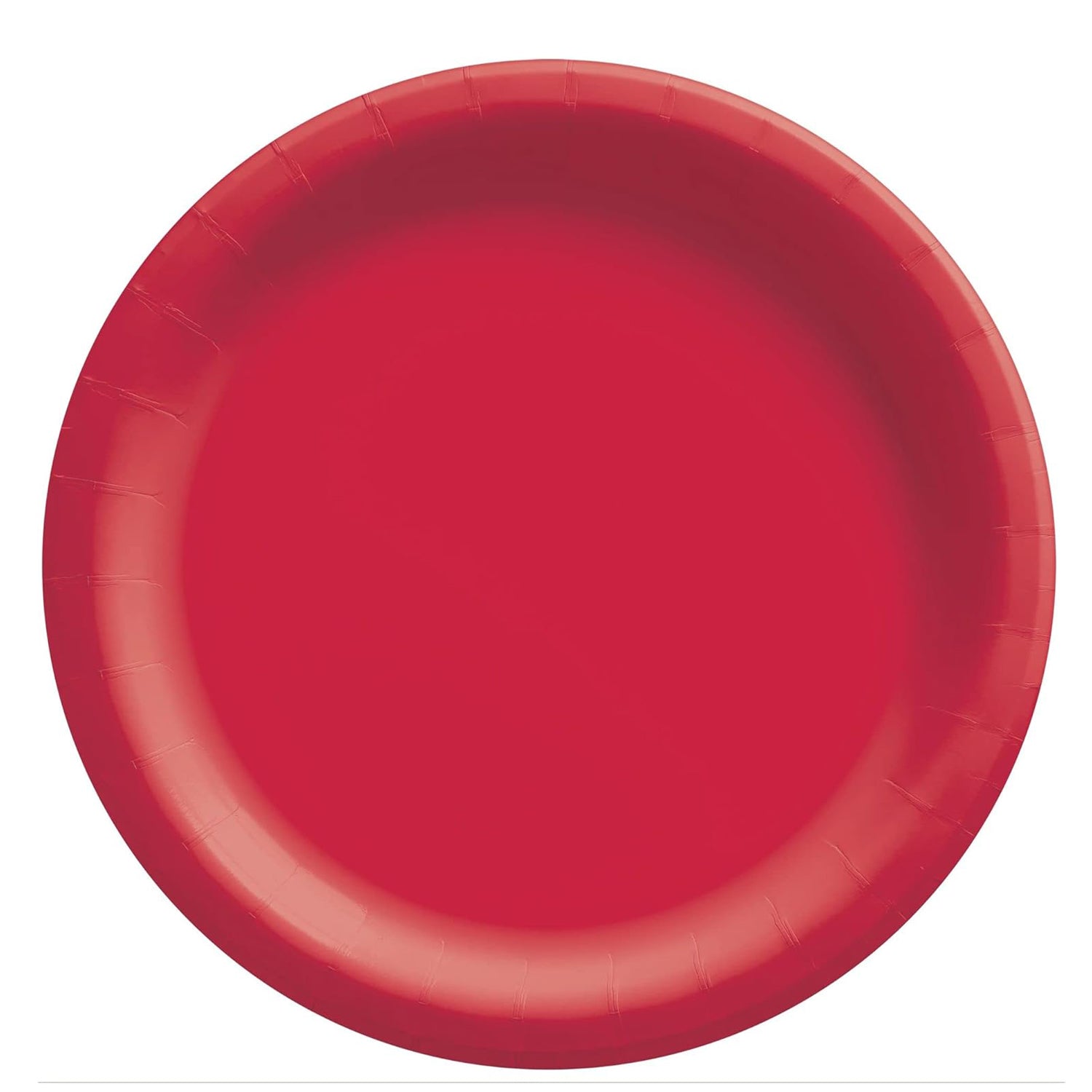 Apple Red Round Paper Plates 10in 20pcs