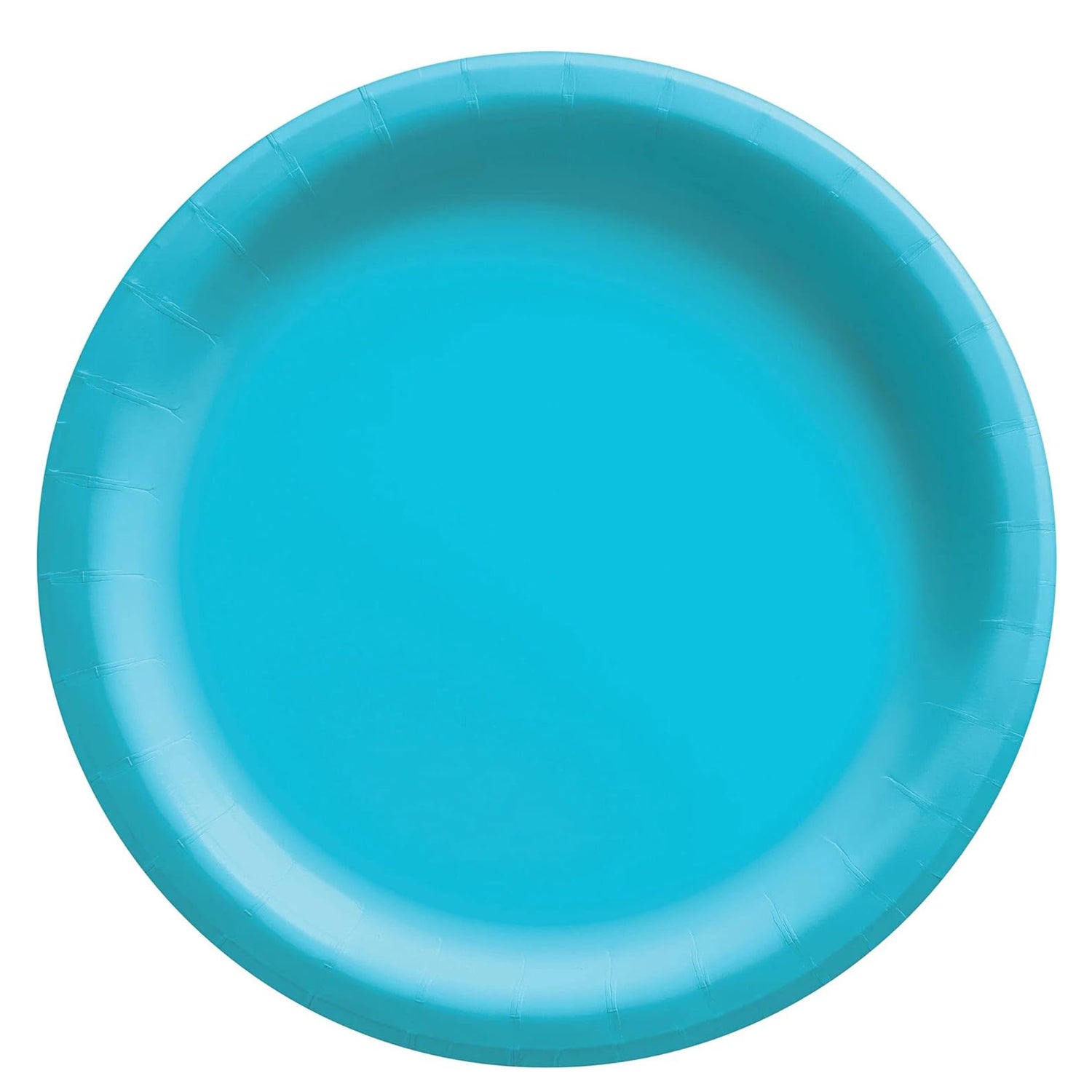 Caribbean Blue Round Paper Plates 10in 20pcs