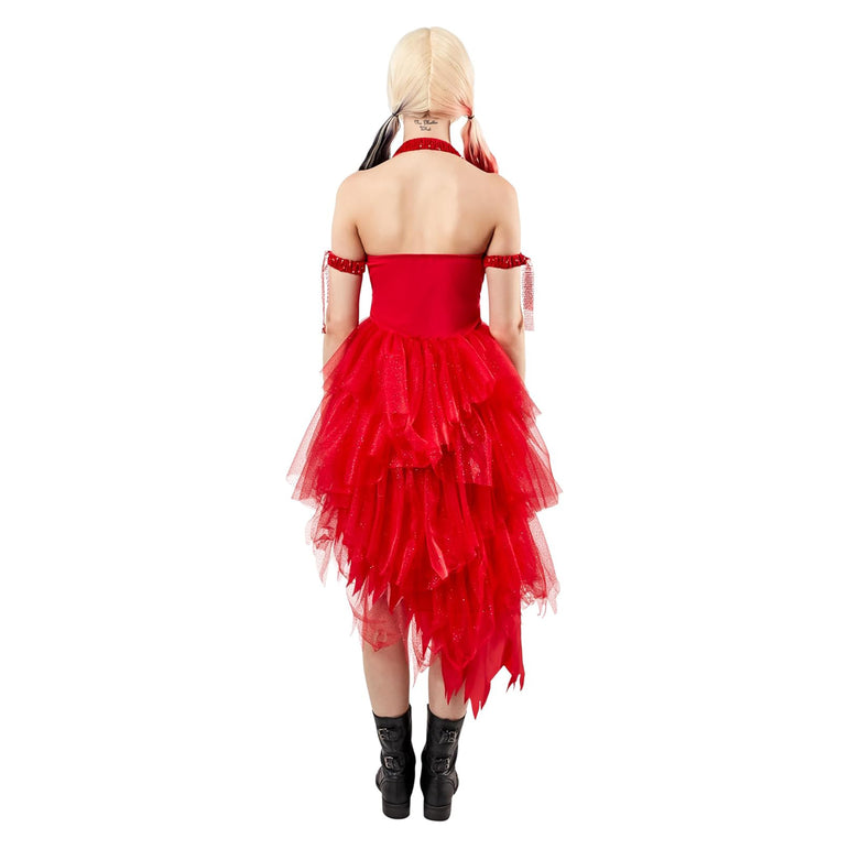 Adult Harley Quinn Red Dress Costume