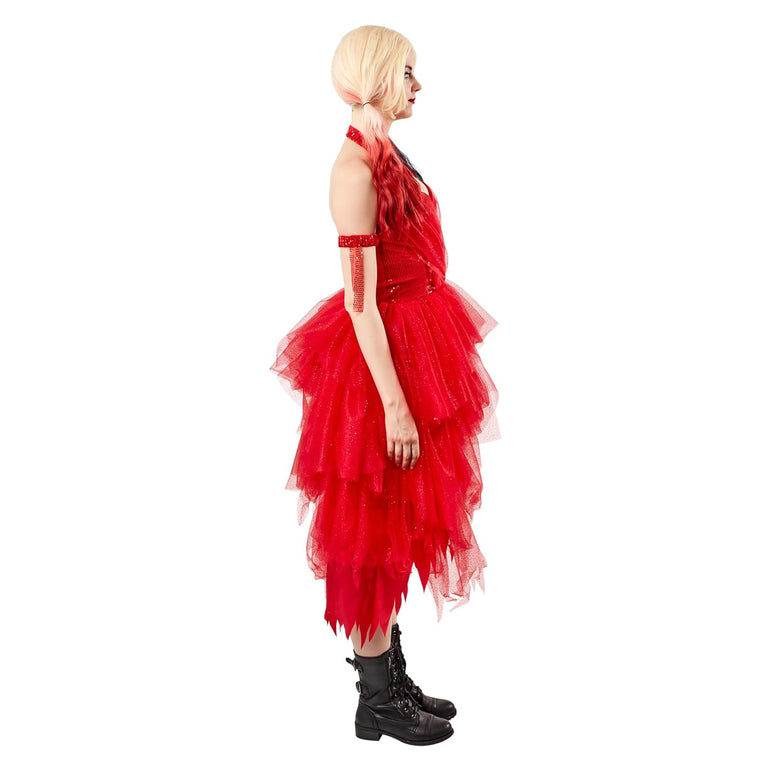 Adult Harley Quinn Red Dress Costume