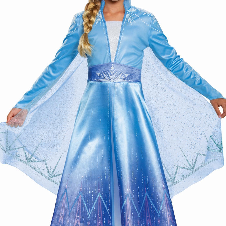 Child Disney Frozen 2  Elsa Deluxe Dress Up Costume