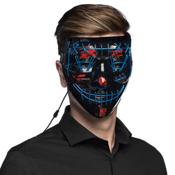 Adult Blue Led Killer Smile Mask