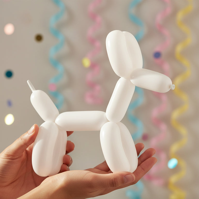 Frosty White Standard E260 Late Balloons 100pcs
