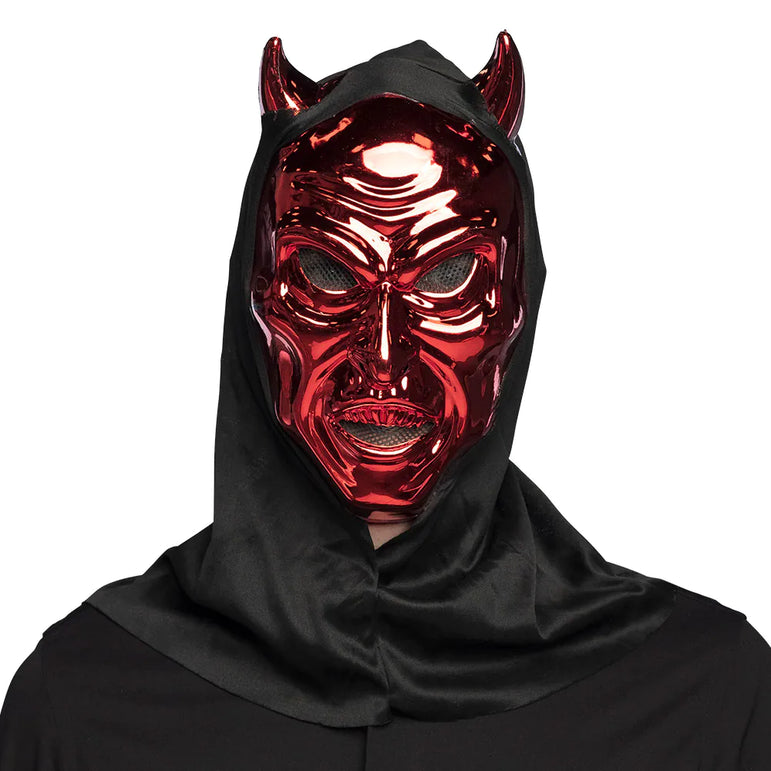 Adult Blinding Devil With Hood Face Mask