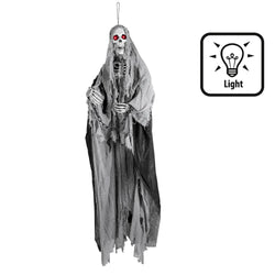 Light-Up Skeleton Reaper Hanging Decoration