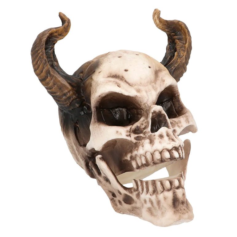 Devil Skull With Movable Jaw