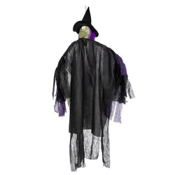 Purple Witch Hanging Light-Up Decoration 146cm