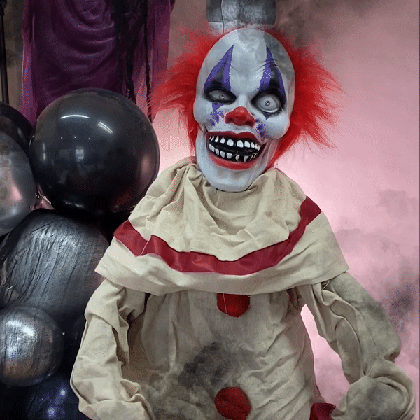 Scary Clown Standing Decoration 153cm