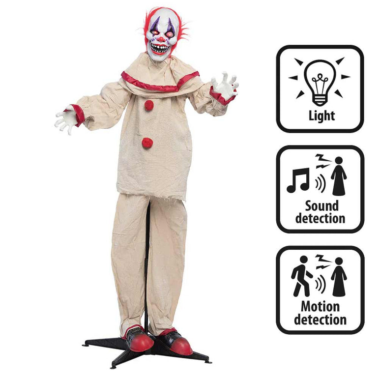 Scary Clown Standing Decoration 153cm