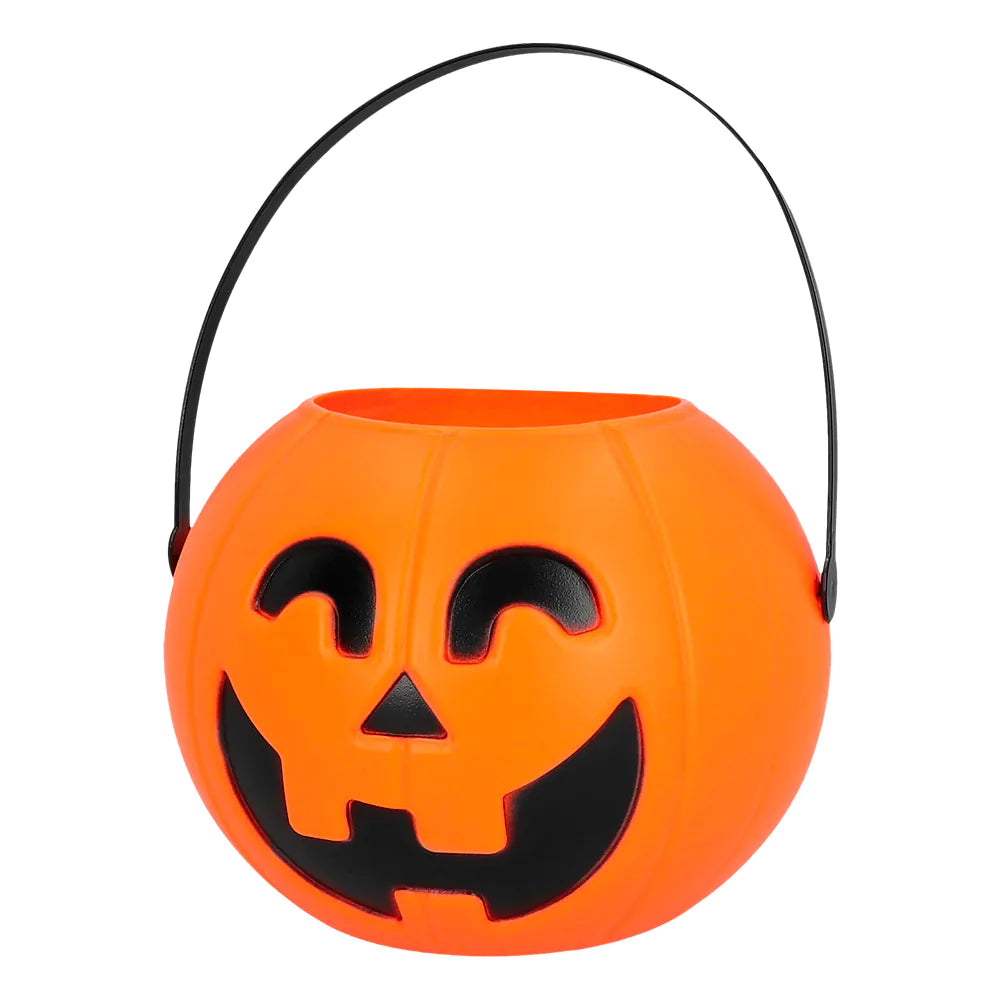 LED Orange Pumpkin Bucket