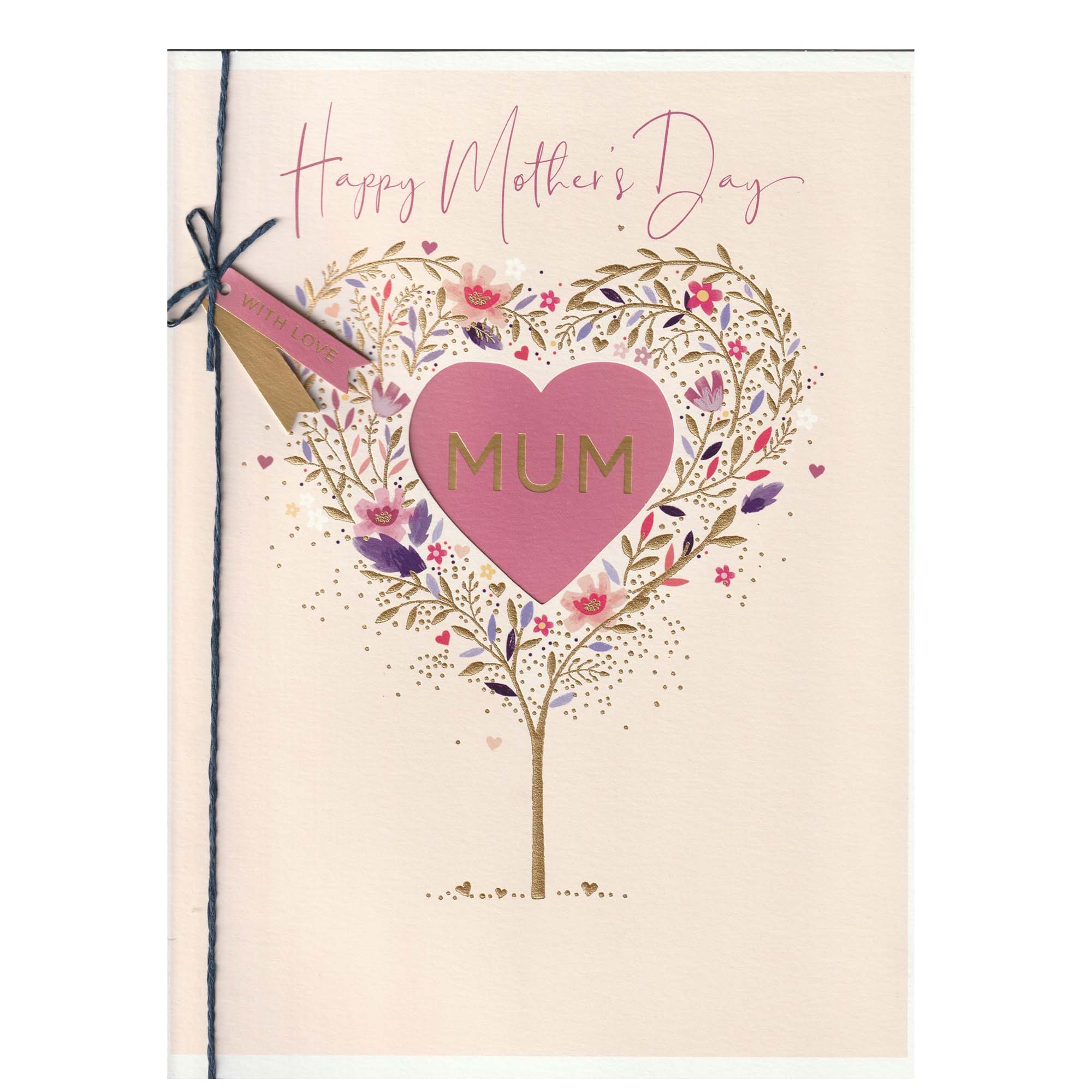 Happy Mothers Day Mum Floral Greeting Card